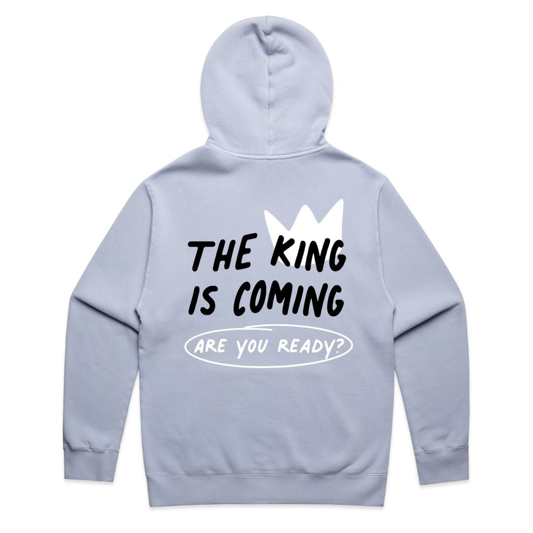 The King is Coming Hoodie - Faded Powder