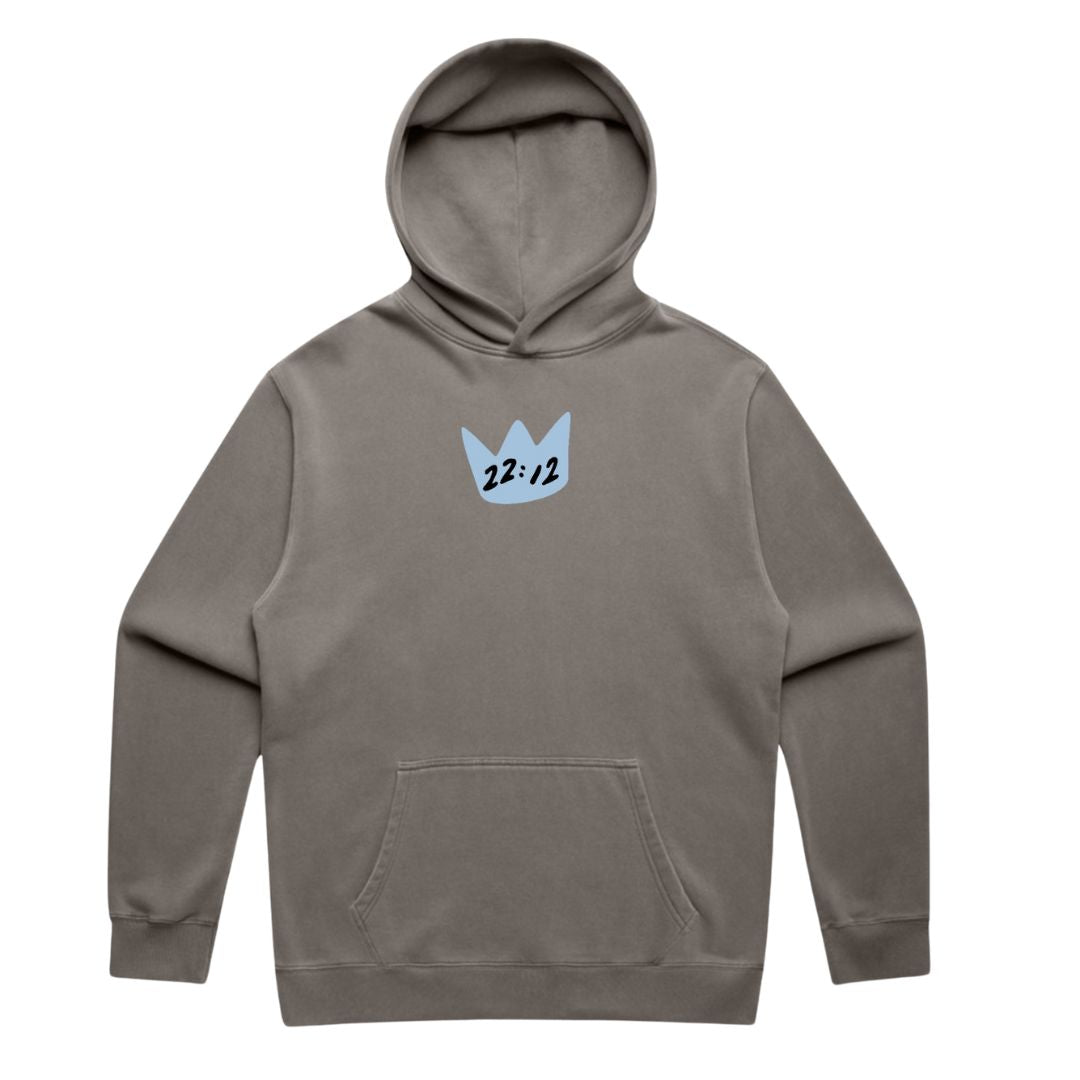 The King is Coming Hoodie - Faded Grey
