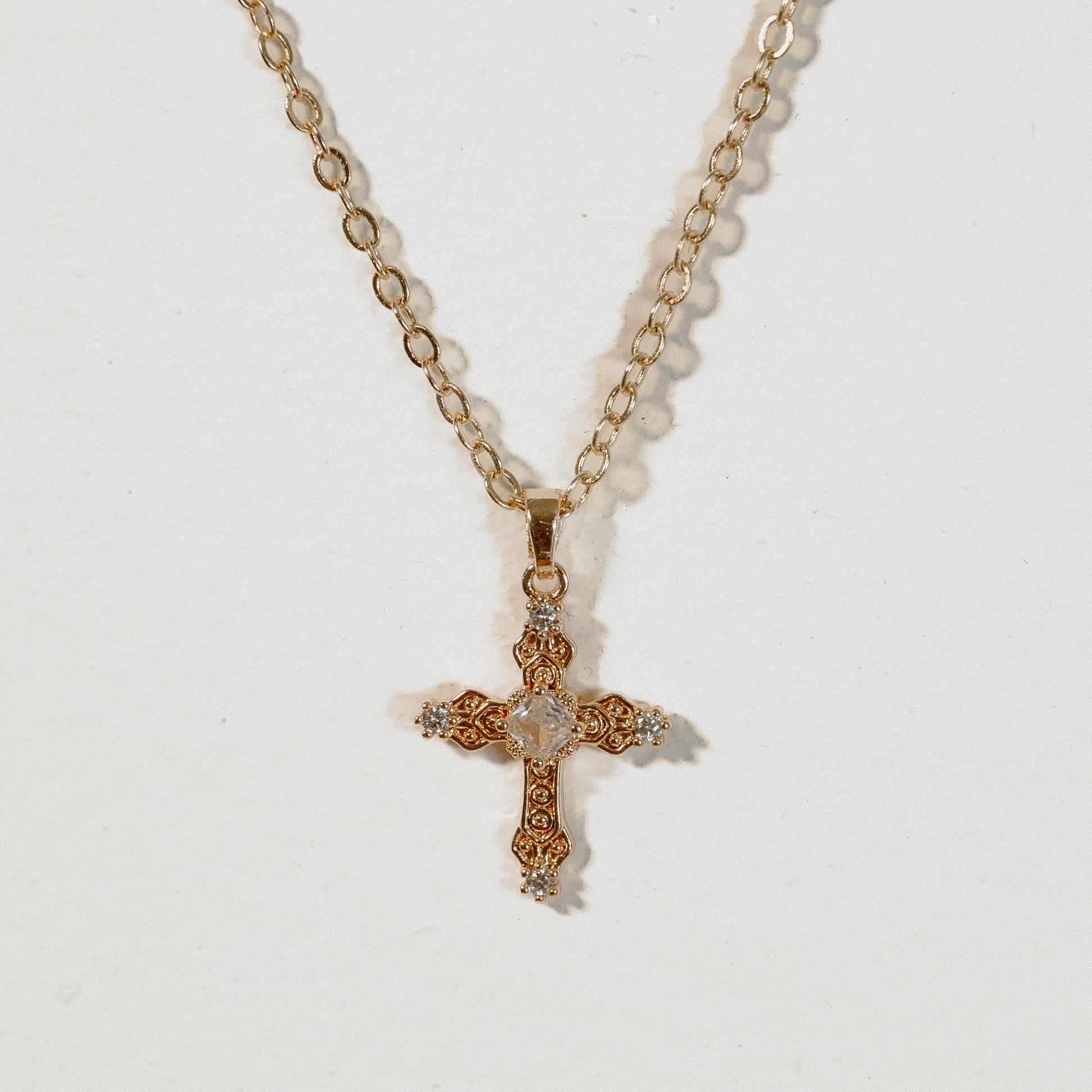 The Cross - Gold Plated Necklace