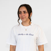 Worthy is the Lamb Tee - Faded White