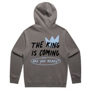 The King is Coming Hoodie - Faded Grey