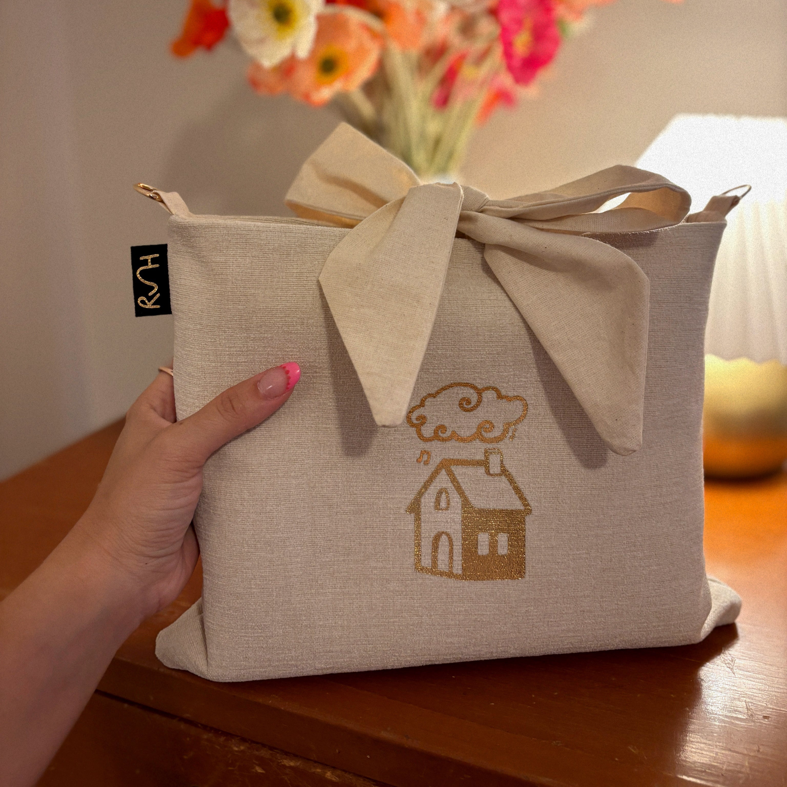 Linen Bible Bag