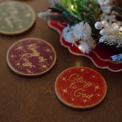 "Nativity" Handpainted Ceramic Coasters - 4 Pack