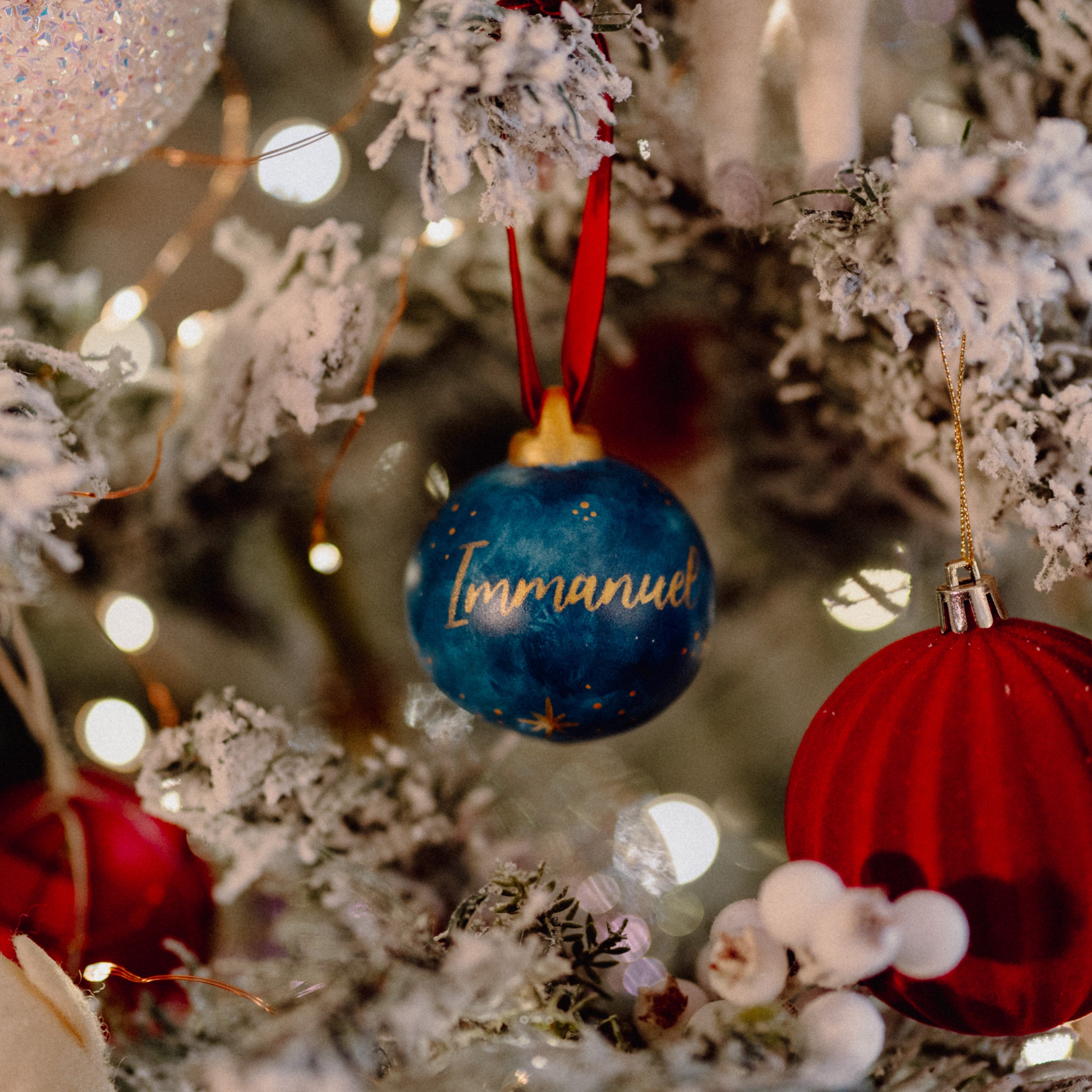 Names of Jesus Handpainted Ceramic Baubles - 3 Pack