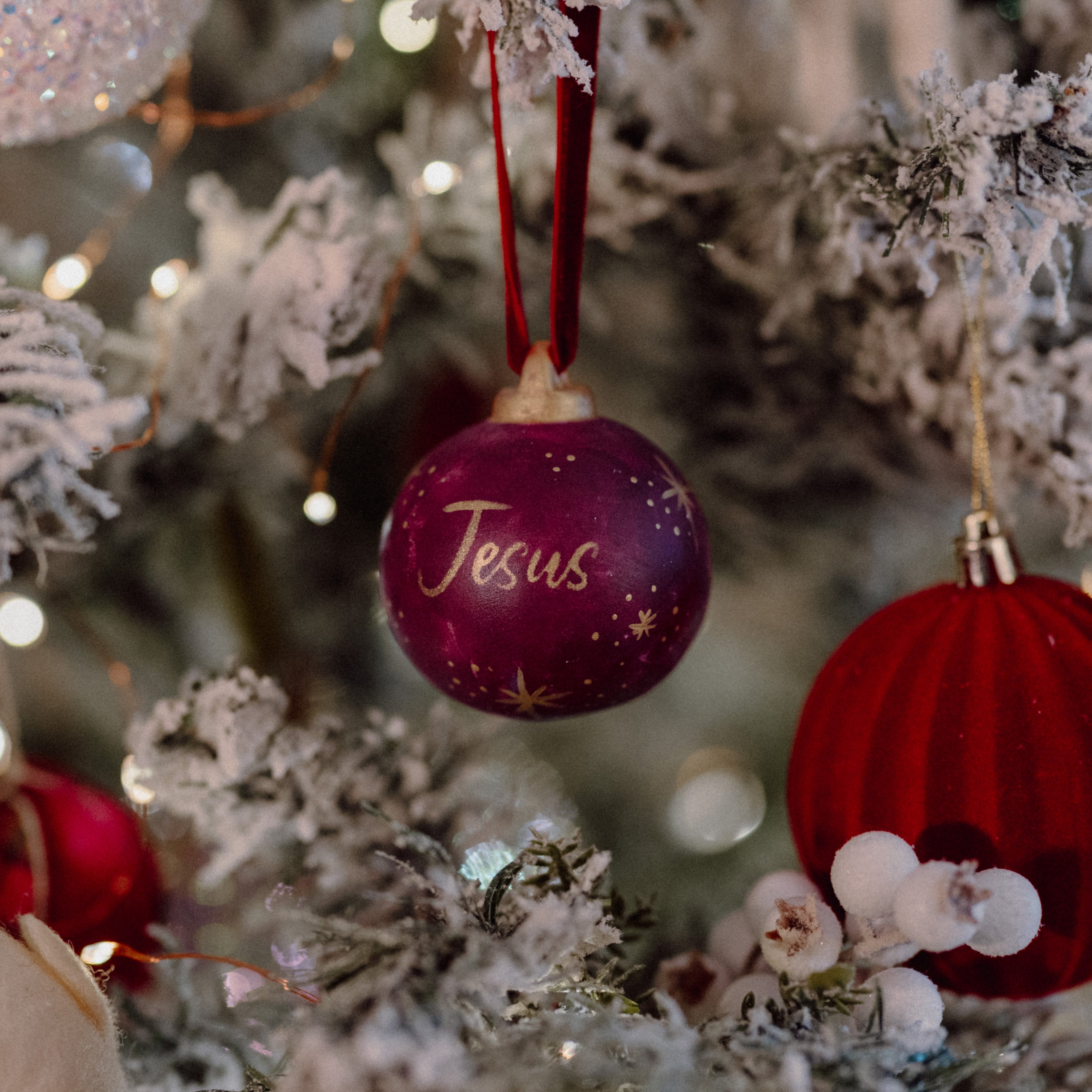 Names of Jesus Handpainted Ceramic Baubles - 3 Pack