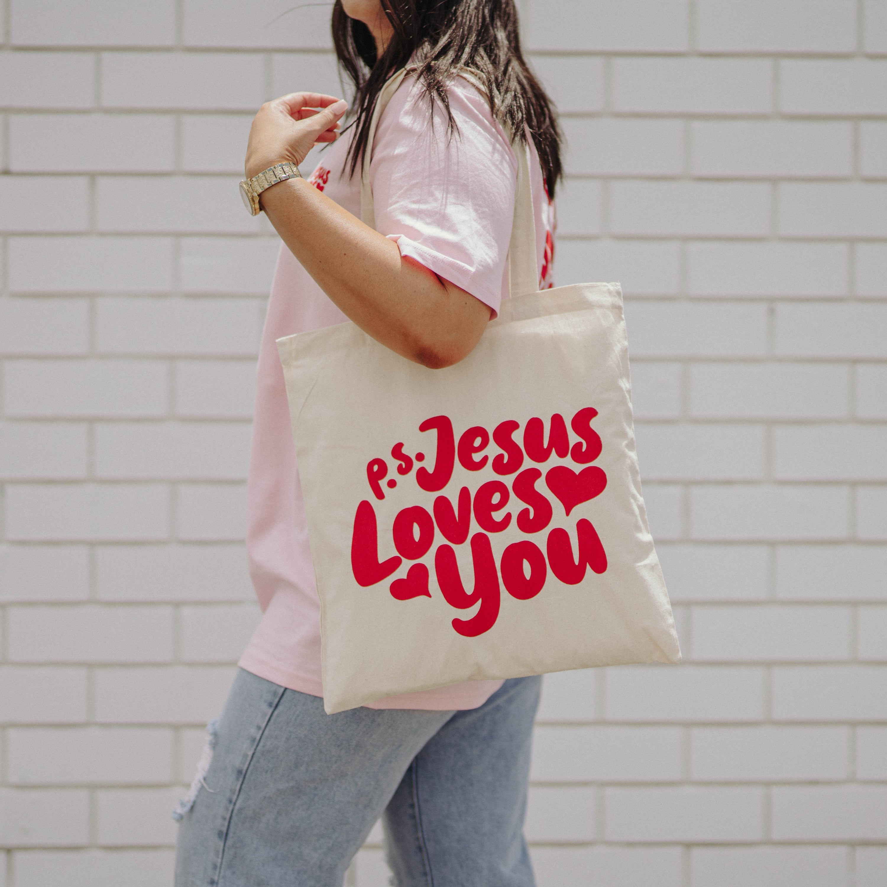 PS Jesus Loves You Tote Bag
